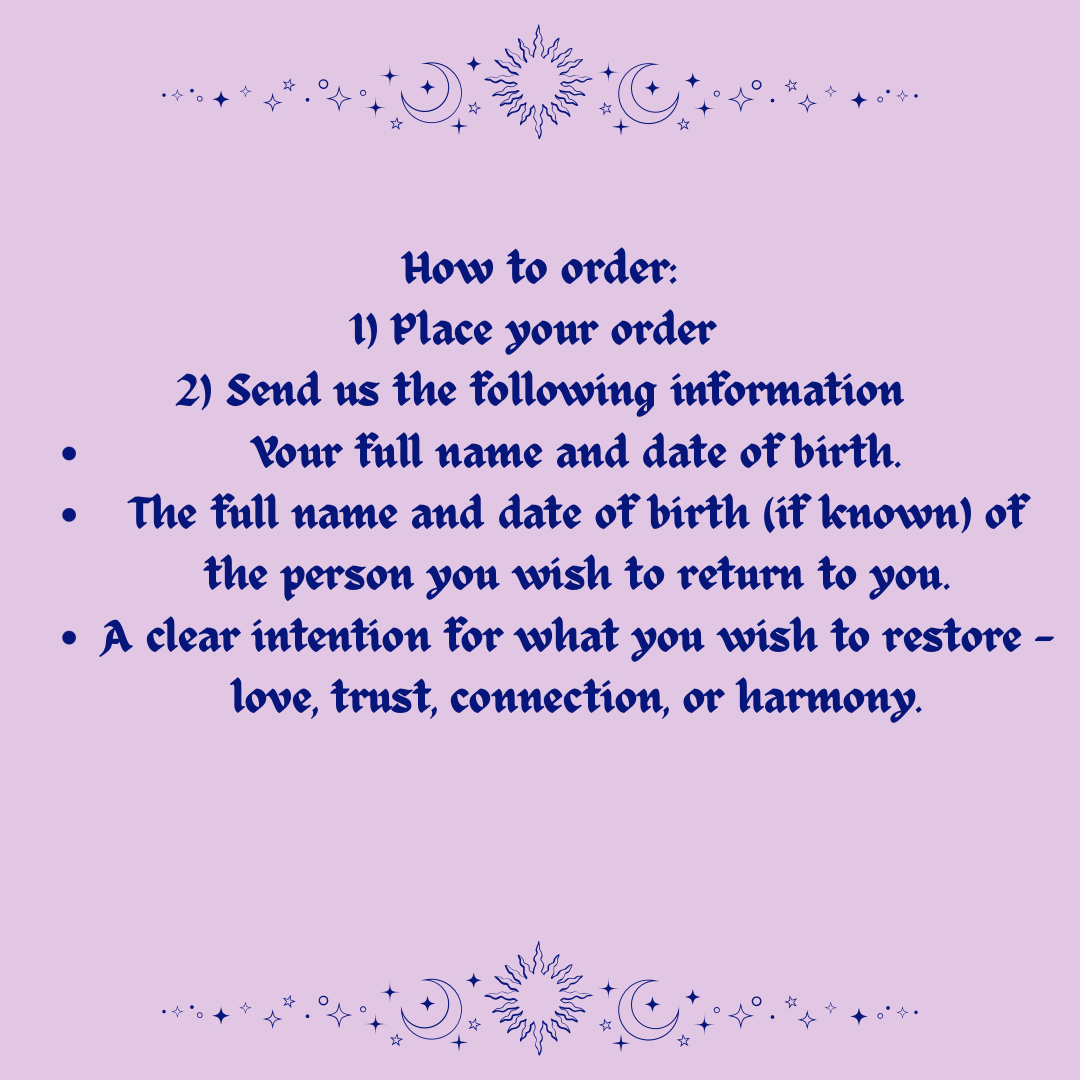 Return To Me Spell